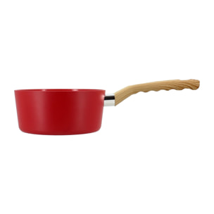 Casserole 16cm avec revêtement céramique rouge - tous feux COLORAMA