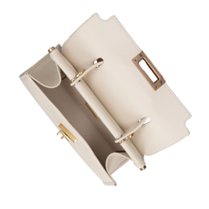 Borsa a mano da donna Made in Italy - Modello Embera Plus - 100% pelle - 28.0 x 17.0 x 9.0 cm