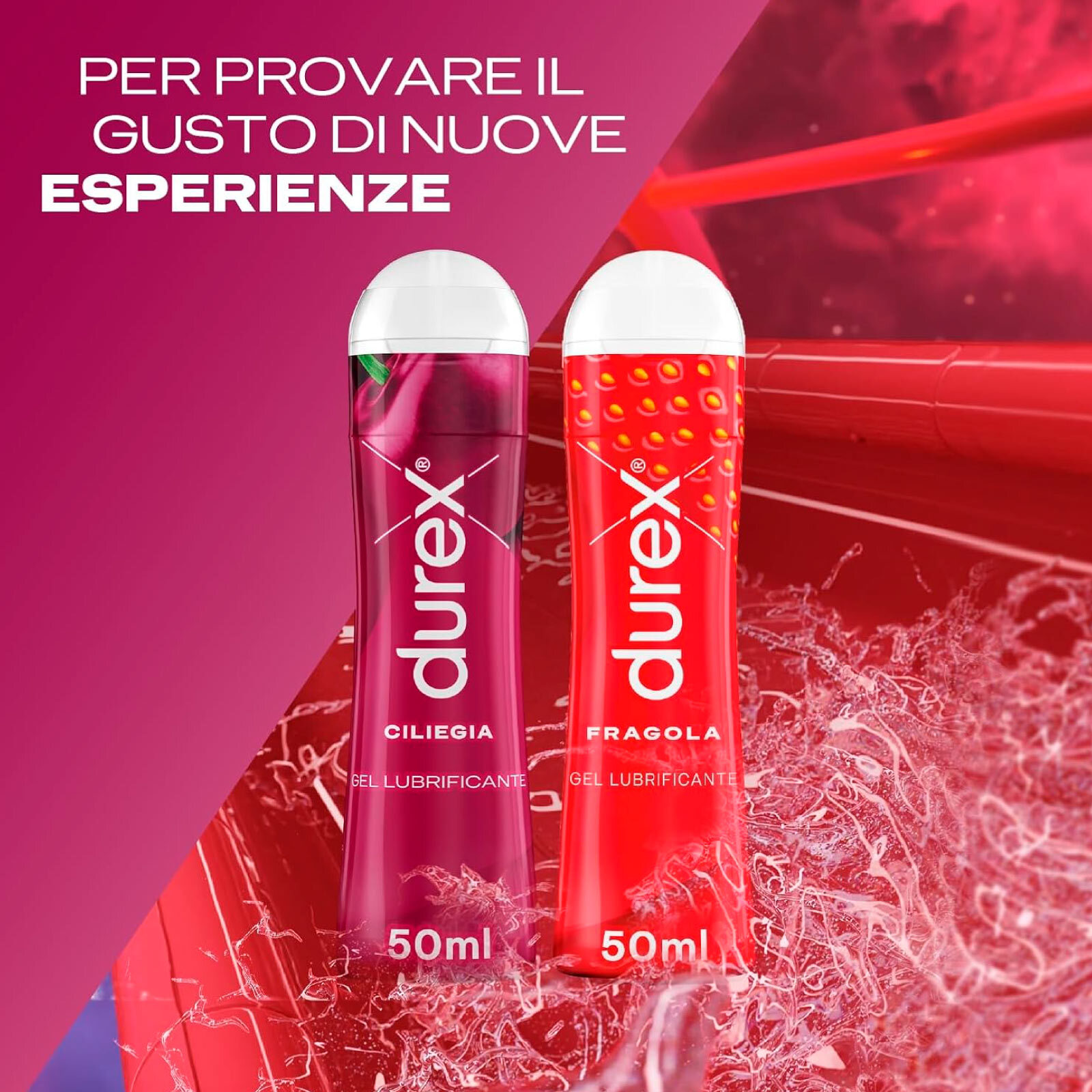 3x Durex Gel Lubrificante Intimo alla Ciliegia - 3x 50ml