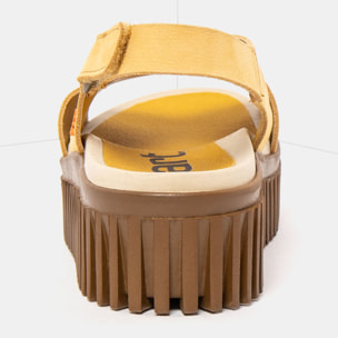 Sandalia de cuña 1574 NOBUCK HONEY-CARAMELO/BRIGHTON color Honey-caramelo