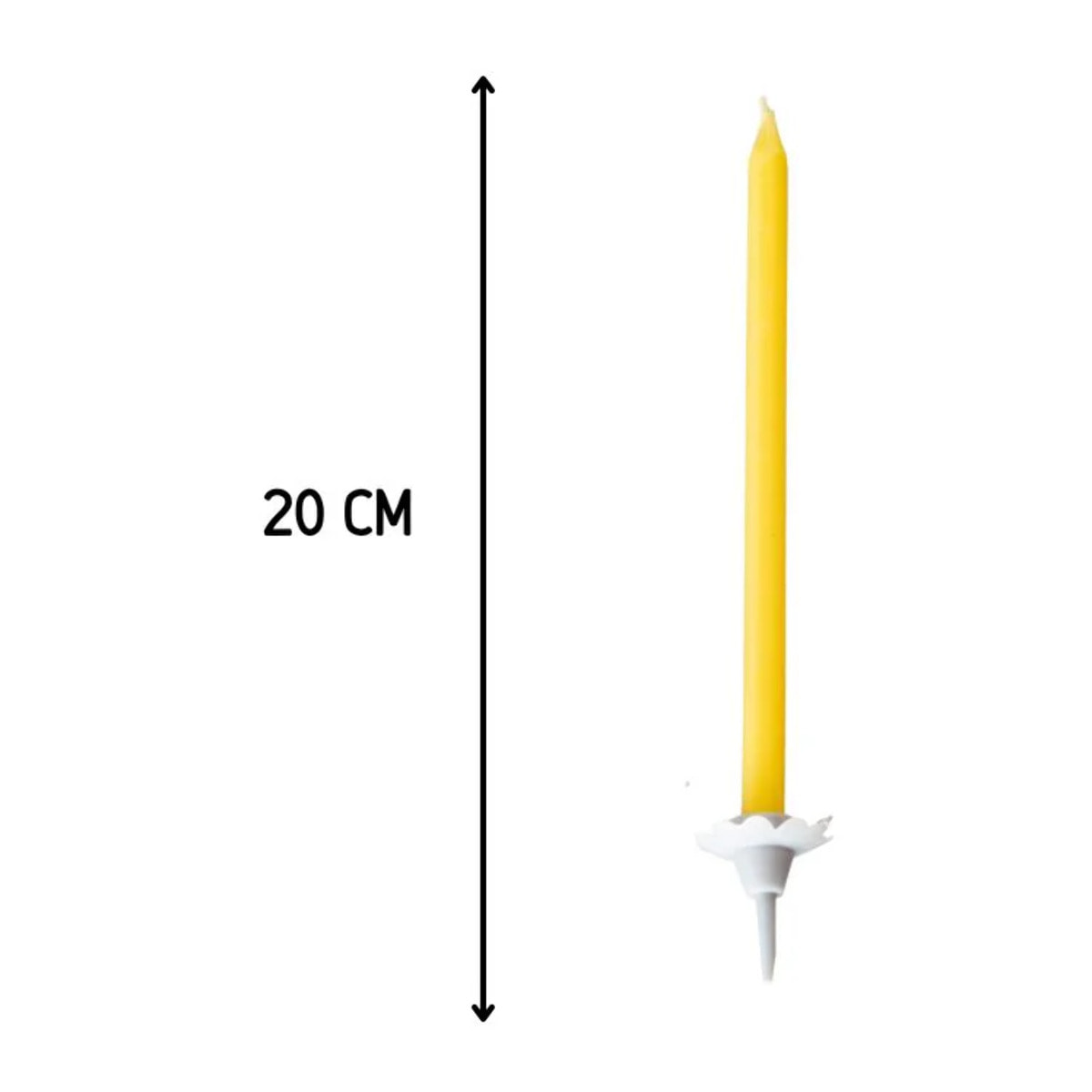 Lot de 12 bougies d'anniversaire et 12 bobèches Fackelmann Rio Party