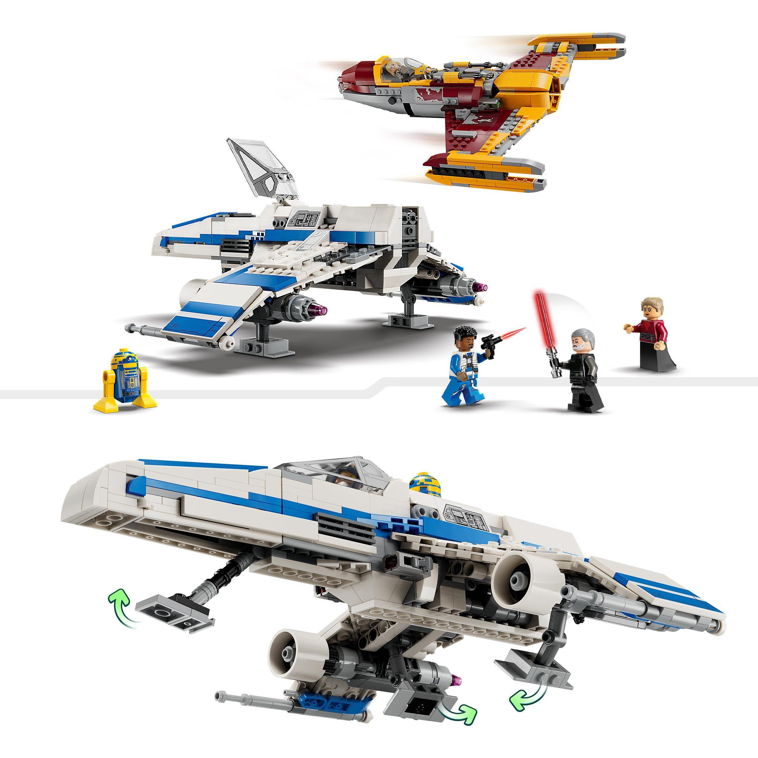 LEGO STAR WARS 75364 - E-WING DELLA NUOVA REPUBBLICA VS STARFIGHTER DI SHIN HATI