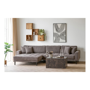 Mensola da parete Townsville in rovere massiccio 30x18x30 cm