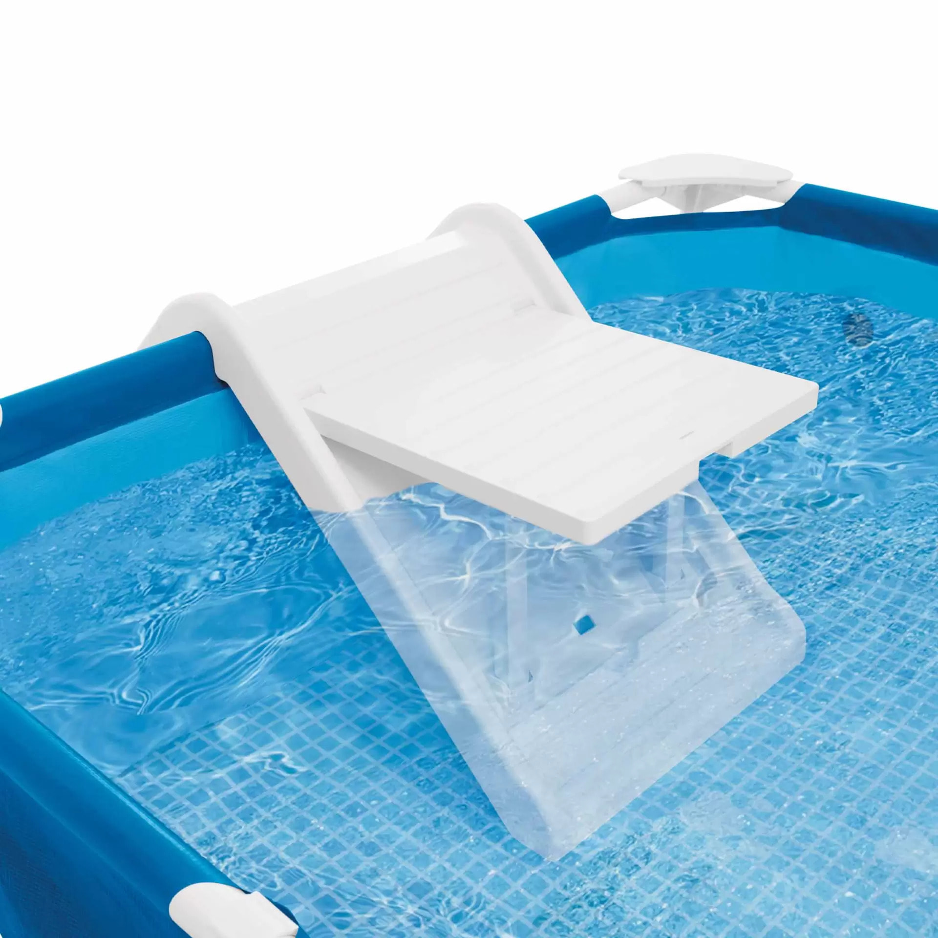 Intex 48404NP - Piscina Fuori Terra Rettangolare per Cani, con Pompa Filtro 1136 L/h, 229x152x46 cm