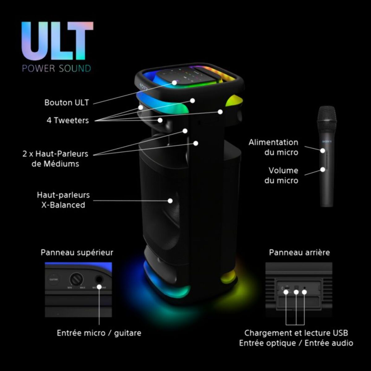 Enceinte sono SONY ULT TOWER 10 Noir