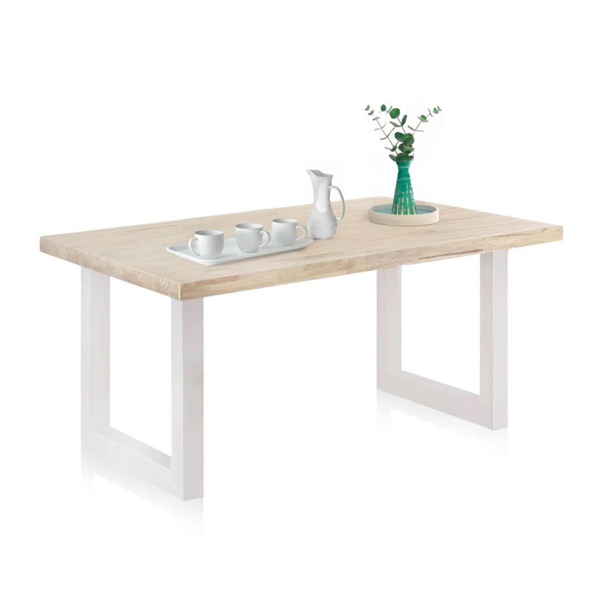 Mesa de exterior Masi Roble salvaje - Blanco