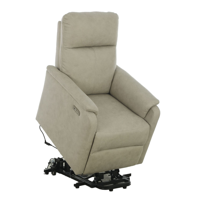 Poltrona Relax Marta D C/Usb Mozart Fango C/Roller per soggriono, arredo bar ed esterni