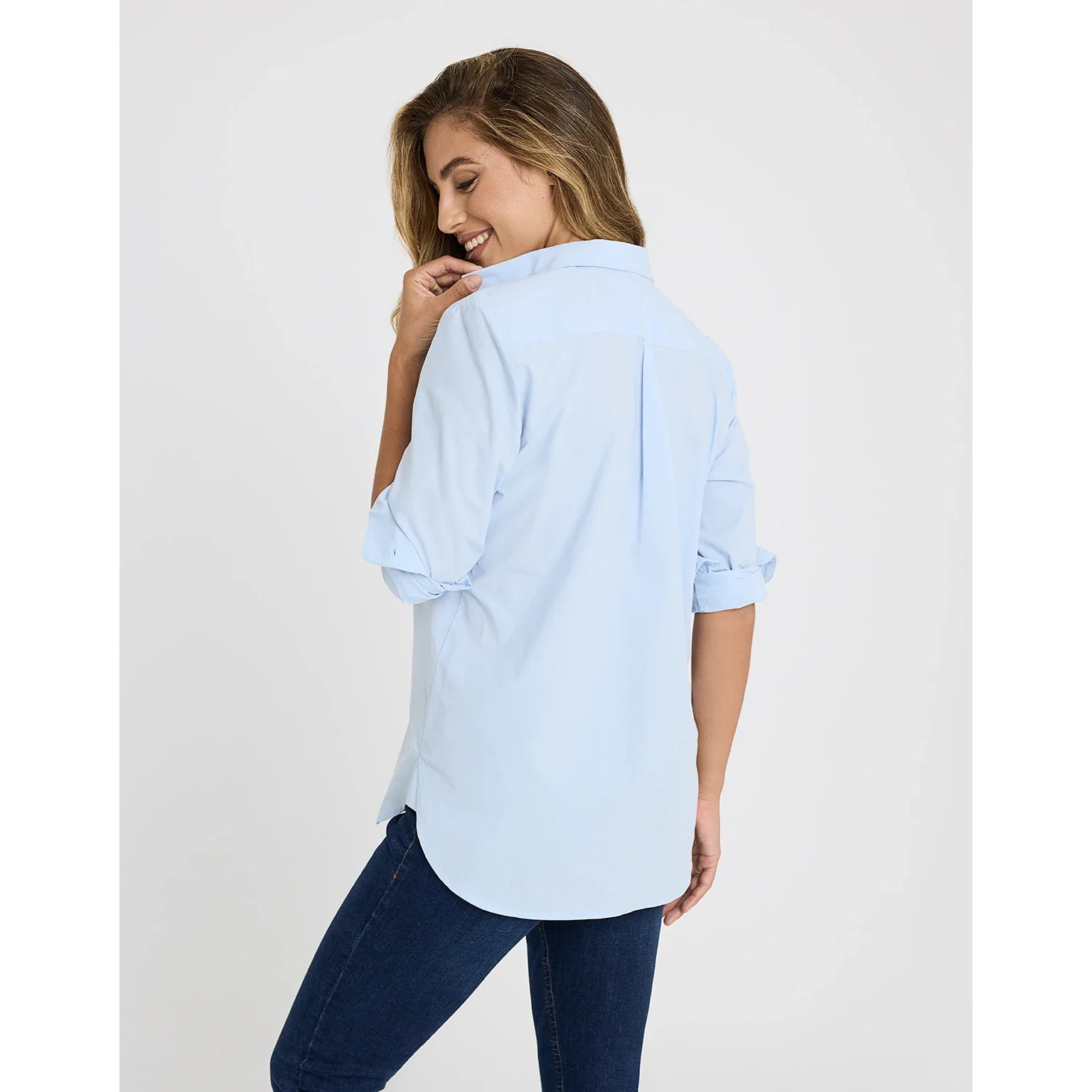 Camisa Manga Larga Azul - Ambre