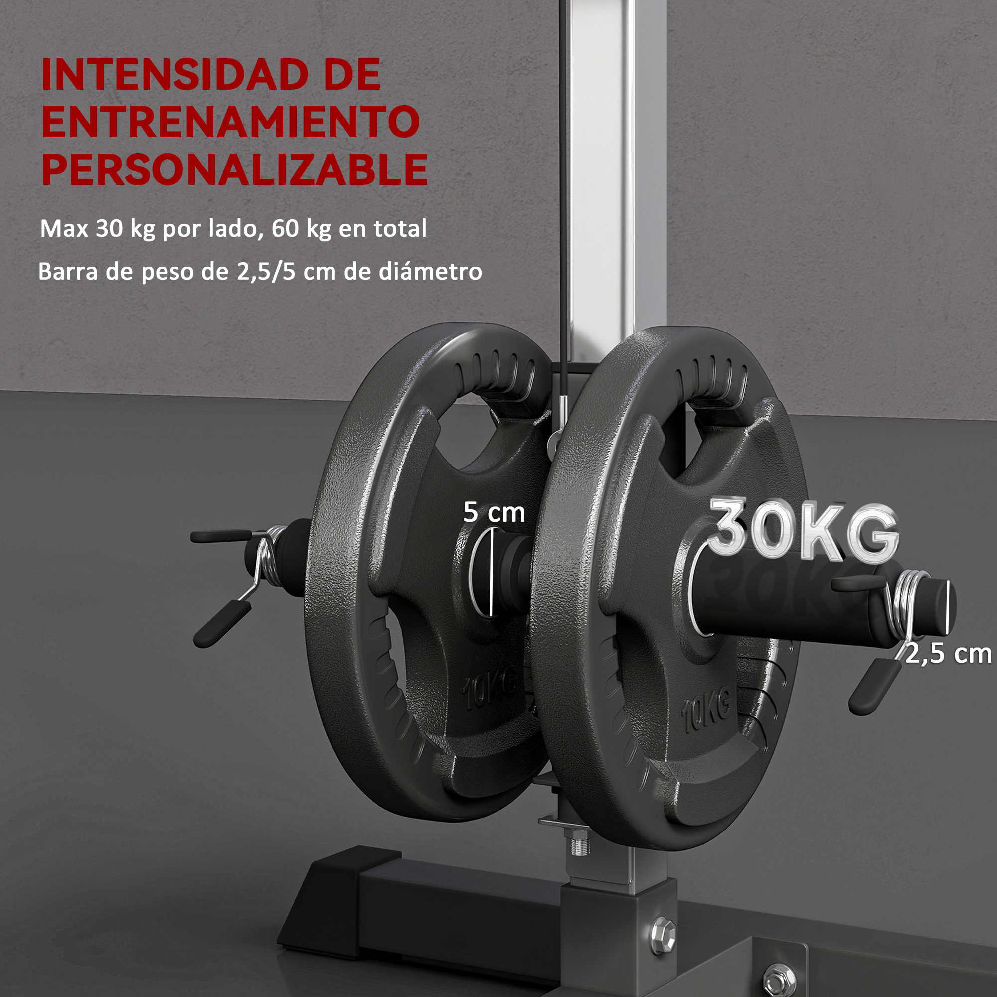 Máquina de Musculación Estación de Entrenamiento para Jalón al Pecho con Polea y Asiento Regulable para Entrenamiento en Gimnasio Hogar Oficina Carga Máx. 100 kg 107x120x190 cm Negro