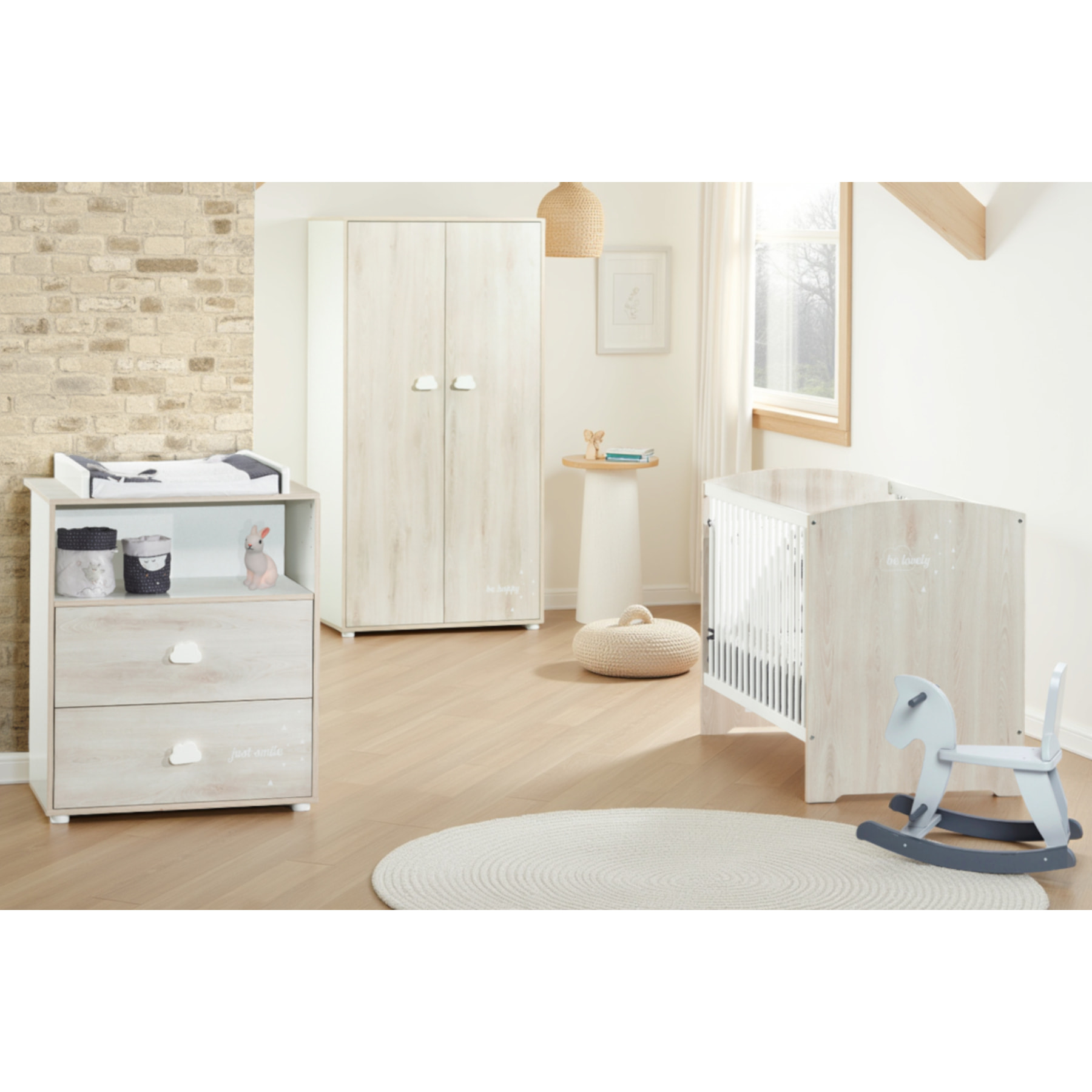 Commode à langer en bois