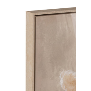J-Line tableau Pampas - toile/bois - beige - 2 pièces