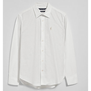 Camisa raya yale gris claro con logo bordado Rigby Go