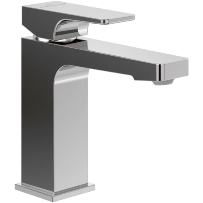 Mitigeur lavabo Architectura Square avec tirette Chrome