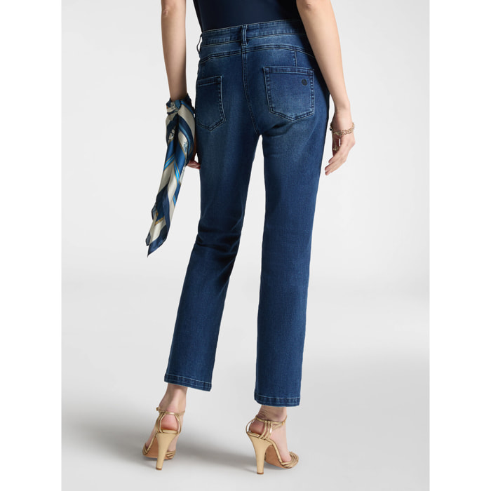 Elena Mirò - Jeans kick flare - Blu