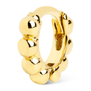 Orecchino Singolo Pebbles Xs Argento Placcato Oro