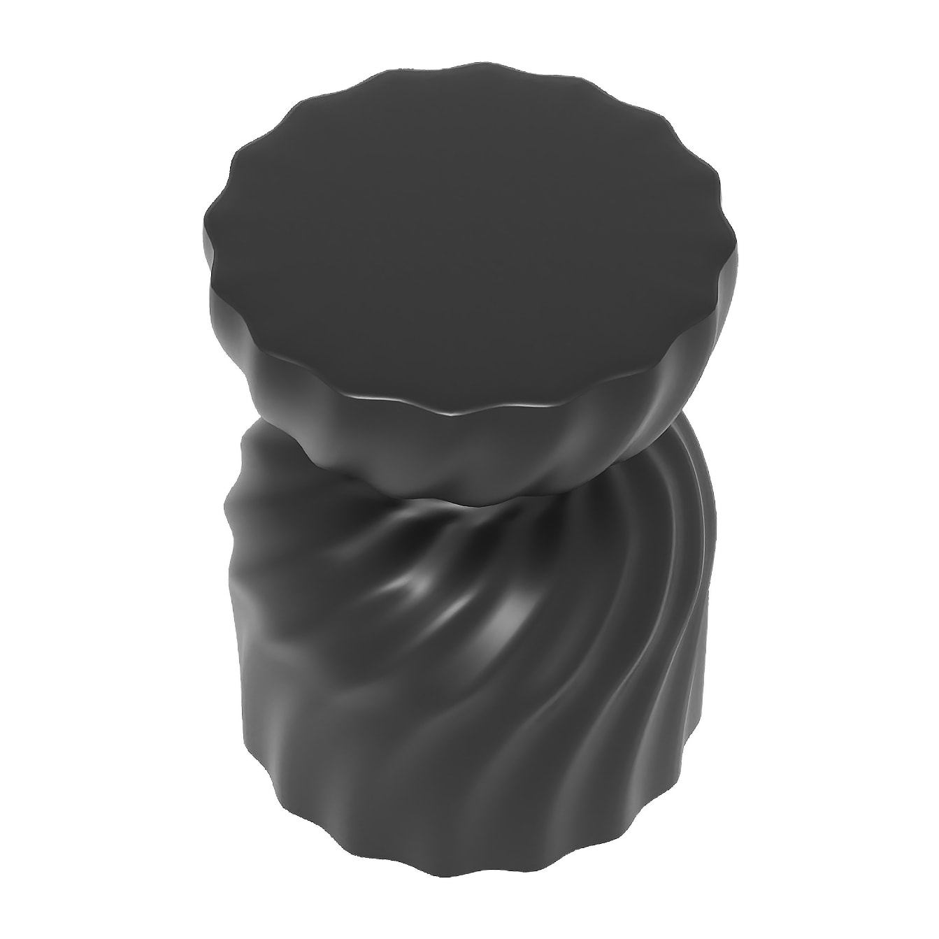 Lavande – Table d’appoint élégante en magnésie noire