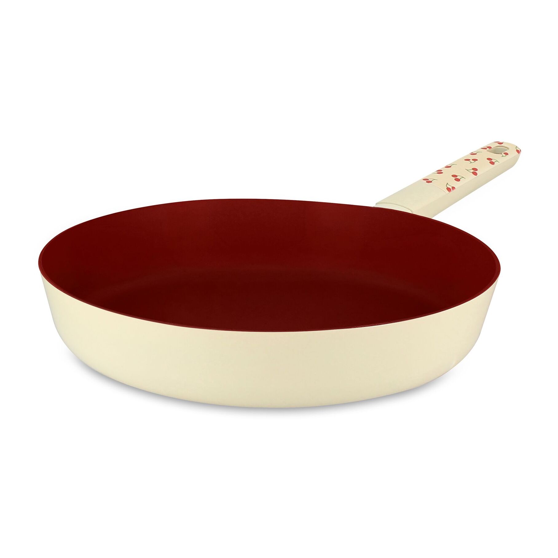 Poêle 28cm en aluminium cerise - tous feux CERISE