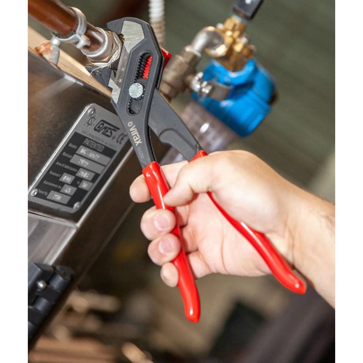 Pince-clé 7 pouces - 180 mm - VIRAX - 011207