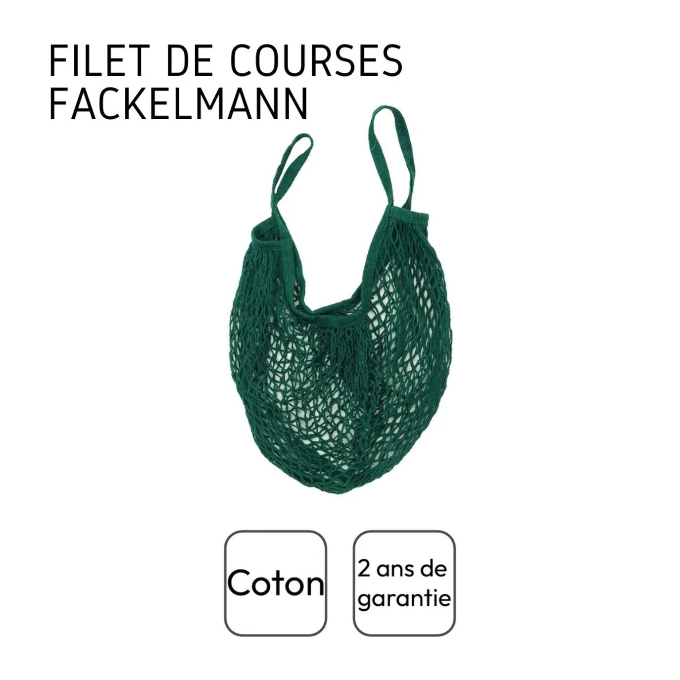 Sac à provisions type filet de course Fackelmann Nature