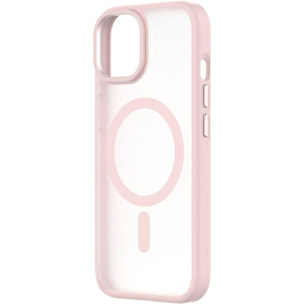 Coque bumper QDOS Iphone 15 Hybrid soft SNAP MagSafe Rose