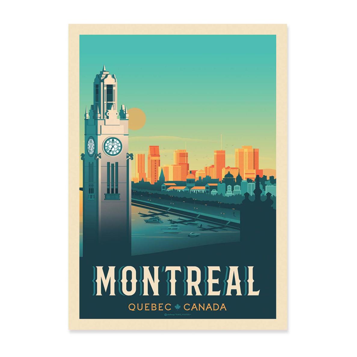 Wall Editions ArtPoster Montreal Olahoop Travel Posters 50 x