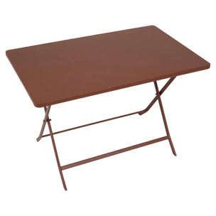 Table de jardin Greensboro 4 places 110x70cm acajou