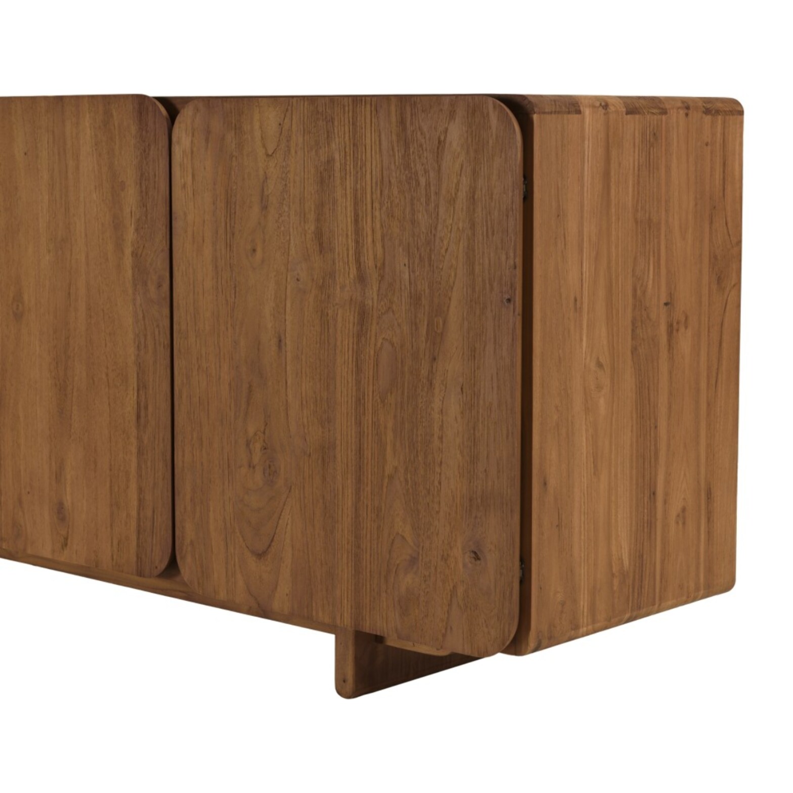 SIXTINE - Buffet 4 portes 200x65cm en bois de teck recyclé