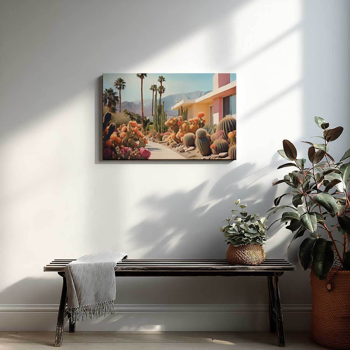 Tableau cactus Cactus sur Palm springs Toile imprimée