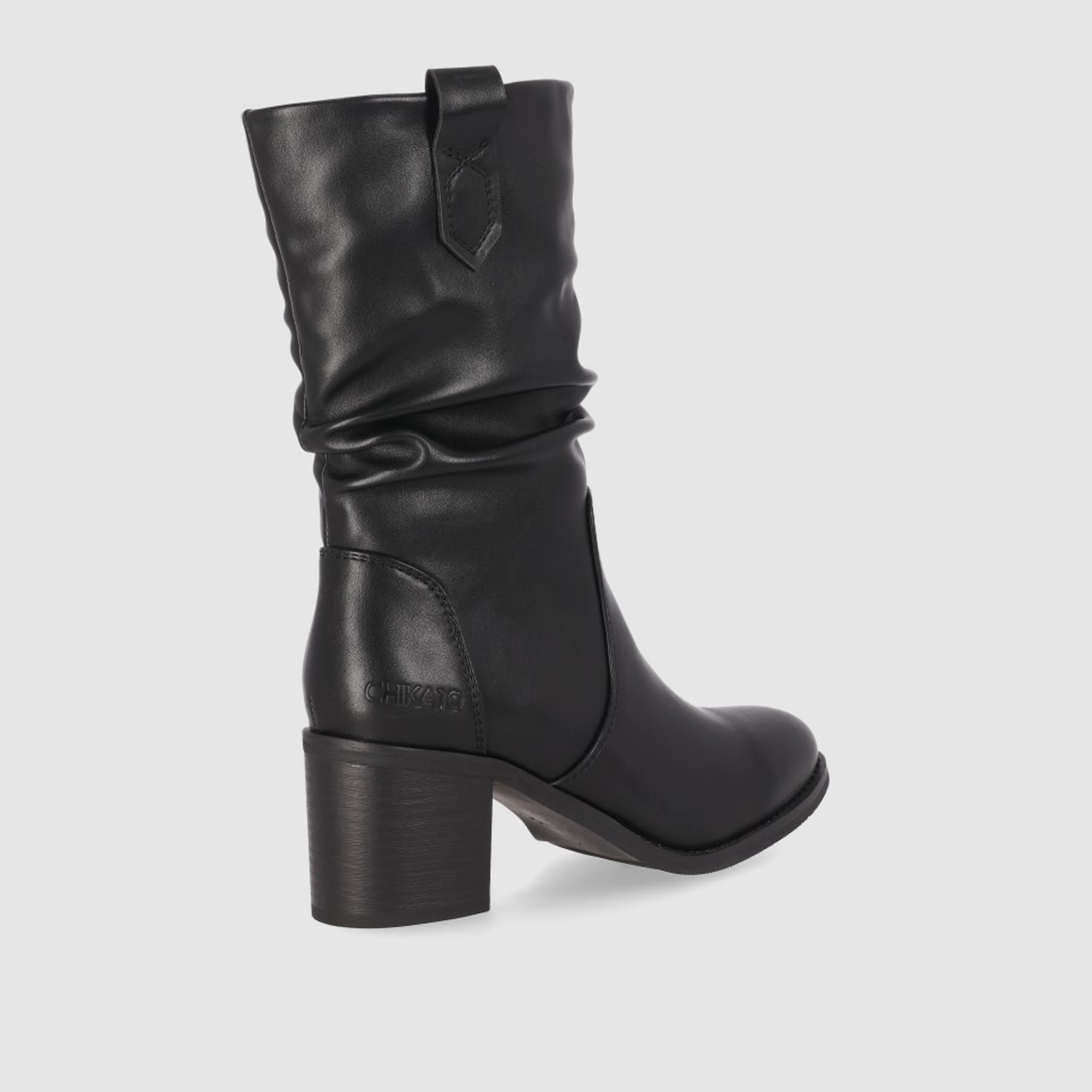 Botines - Negro - Tacón: 7 cm