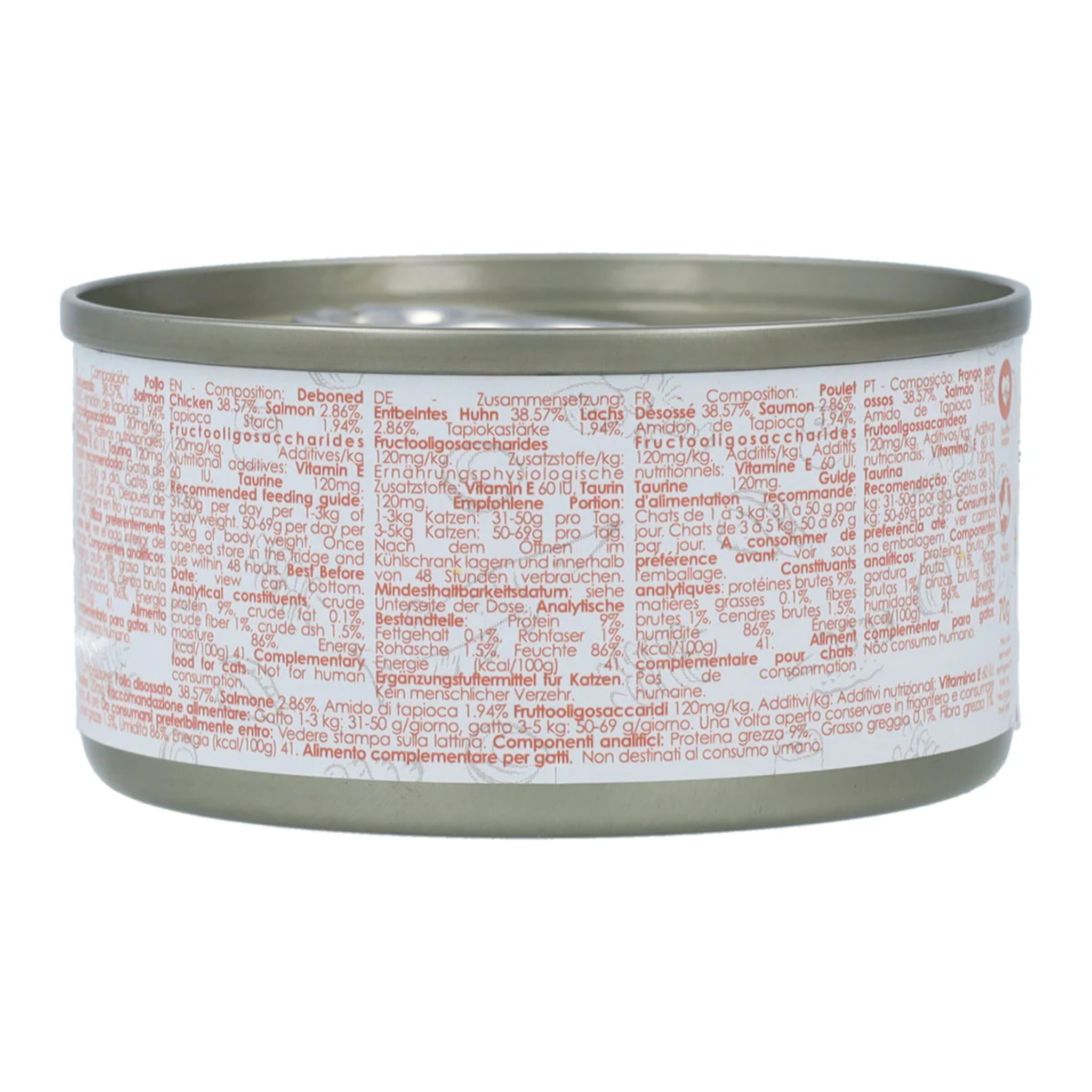 Kit Cat Lata Gravy - Pollo & Salmón 70 g Comida húmeda para gatos en salsa