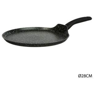 Crêpière aluminium forgé "Caractère" 28cm
