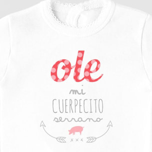 Conj Estampado Frase O Blanco Talla Nac