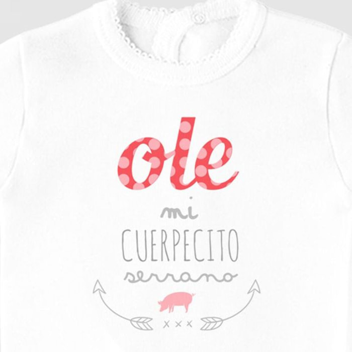 Conj Estampado Frase O Blanco Talla Nac