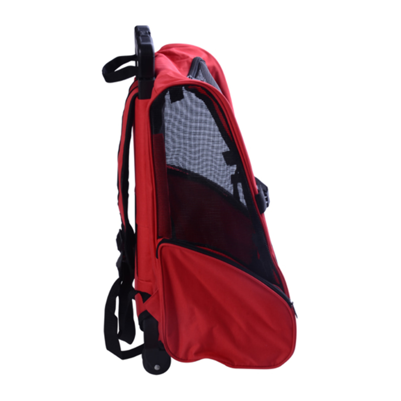 2 en 1 trolley chariot sac a dos sac de transport a roulettes pour chien chat