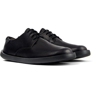Zapatos de cordones - CAMPER Wagon - Negro - Cuero liso