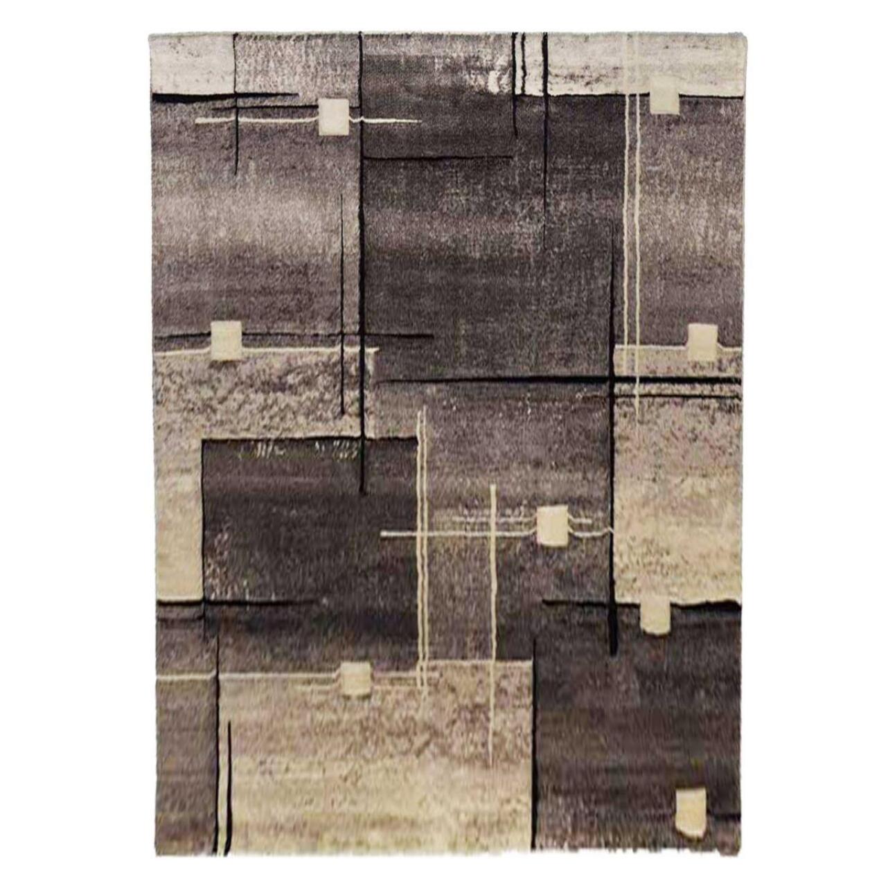 Petit tapis Povo aux motifs géométriques