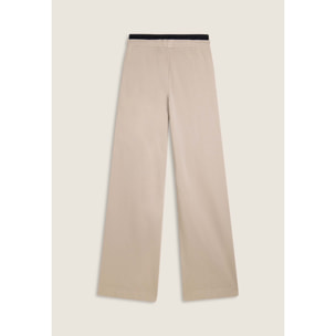 Pantaloni wide leg in felpa con stampa Flow