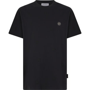 PHILIPP PLEIN Embroidered Round Neck T-Shirt Monogram Monogram