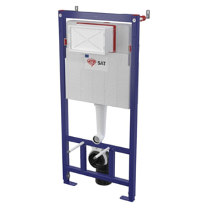 Pack WC bâti-support léger 112 cm ECO 2L Swiss Aqua Technologies + WC suspendu Swiss Aqua Technologies + plaque (STEST67WR01-IN)