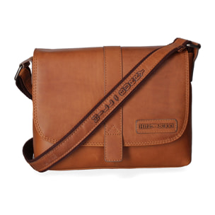 Borsa a tracolla da uomo In Vera pelle Made in Italy 28x21x18 cm