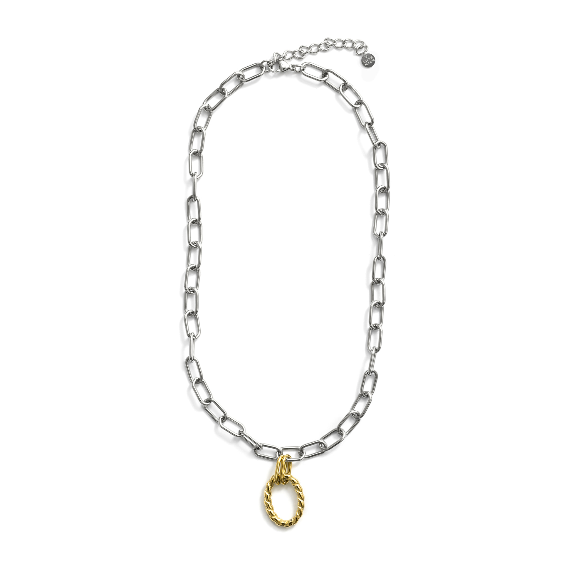 Collar Hiami acabado oro 18k y plata