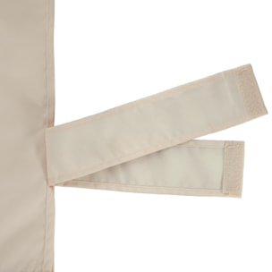 Lot de 2 toiles de rechange pergola rétractable 3 x 3 m polyester anti-UV30+ kaki