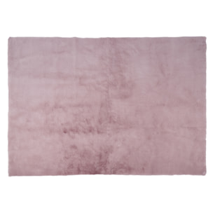 Tapis Imitation Fourrure Fin Rose 120x170cm