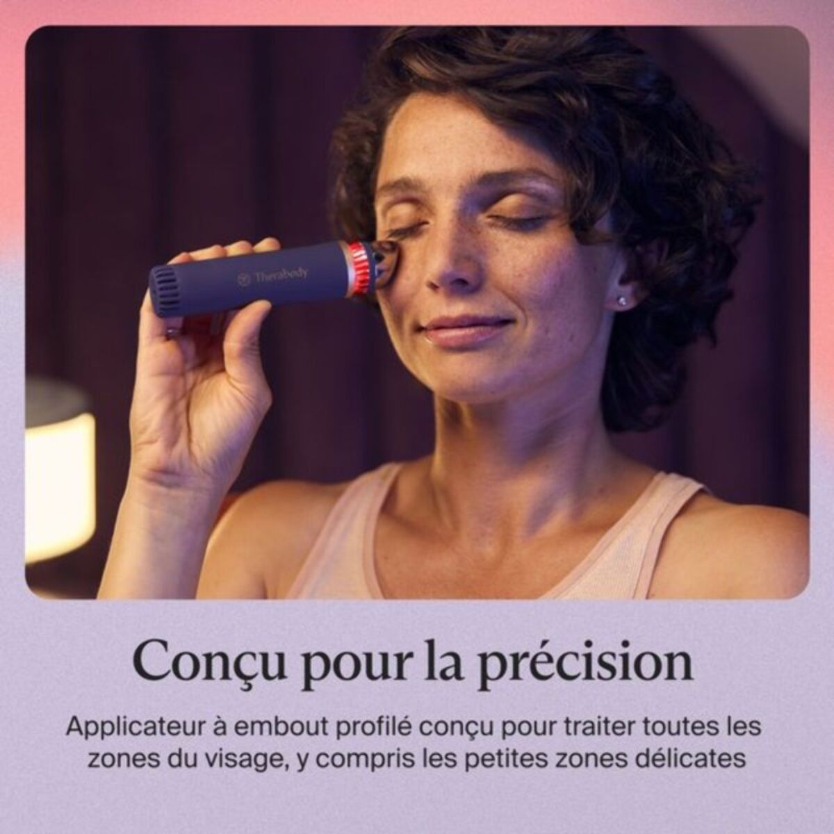 Appareil éclat visage THERABODY TheraFace anti-cernes indigo