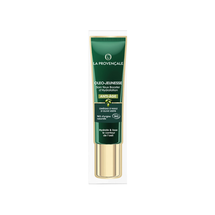 La Provençale Oleo-Jeunesse - Soin Yeux Booster d'Hydratation Anti-âge - Omégas d'huile d'Olive verte - 15ml