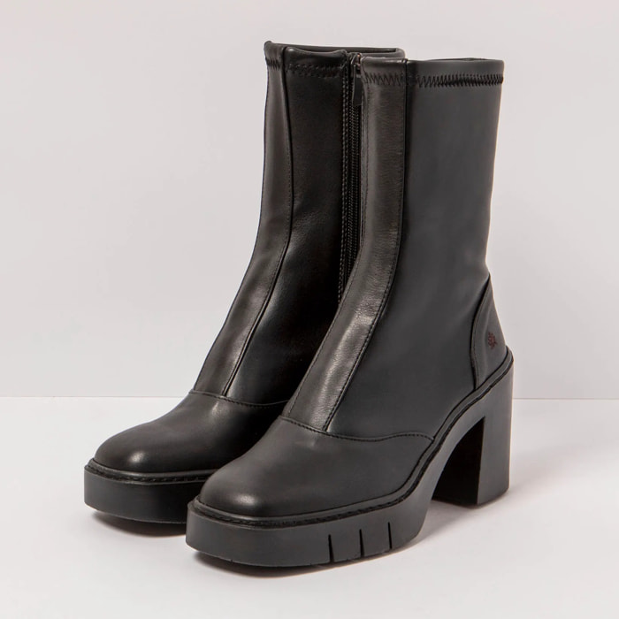 Botines con tacón 1973 NAPPA BLACK/BERNA color Black