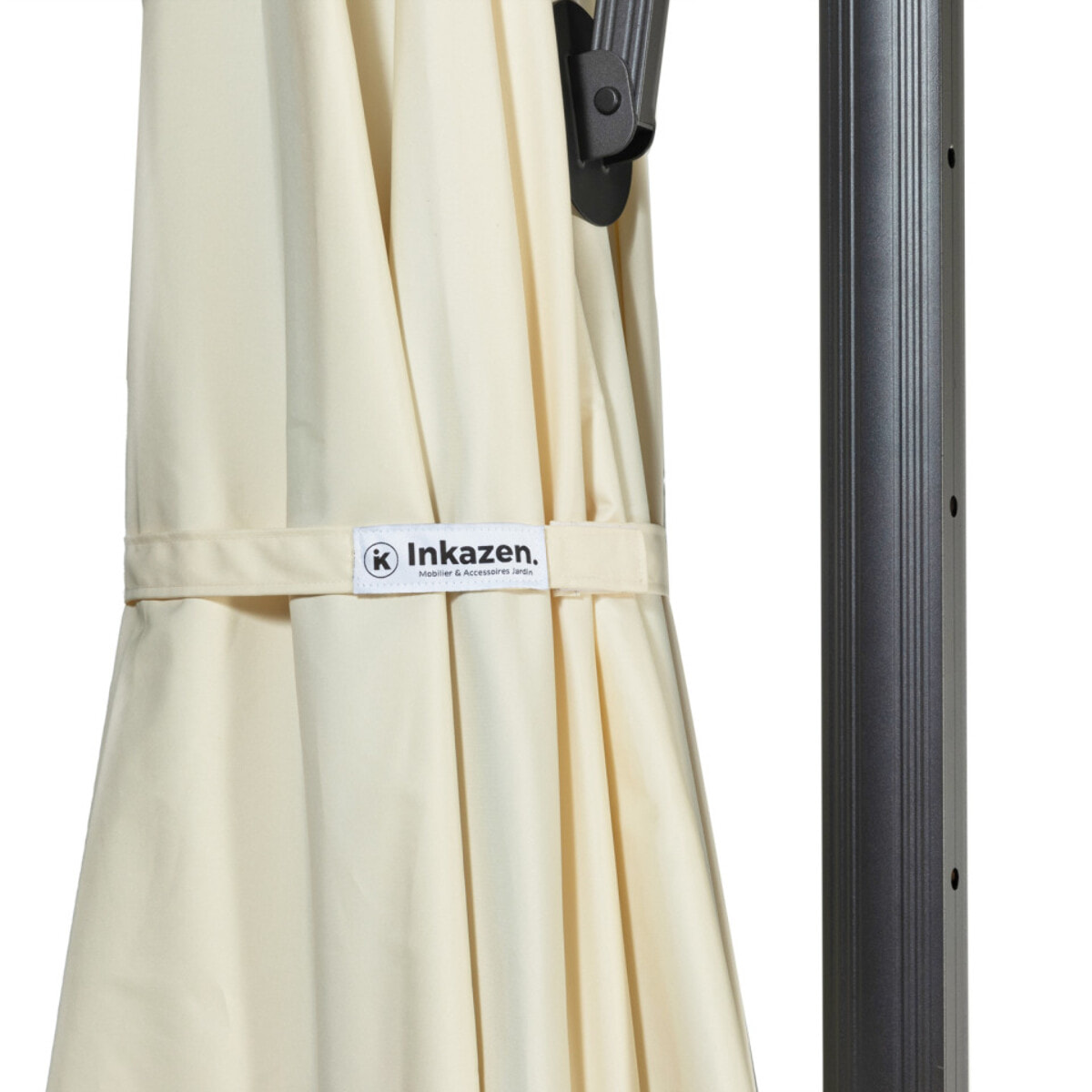 Parasol Sombra 360° carré avec housse de protection - Crème