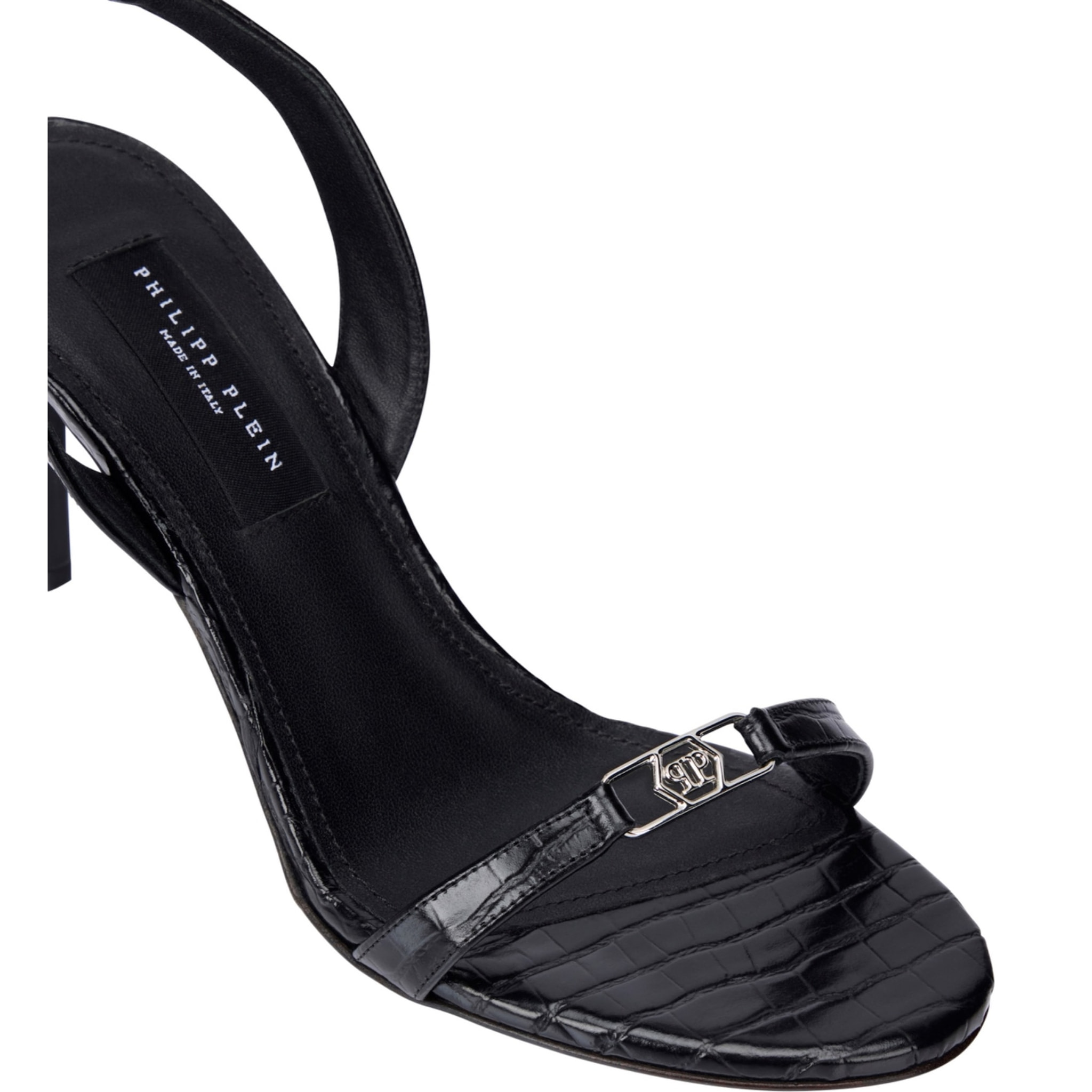 PHILIPP PLEIN Sandalias de tacón alto HEXAGON