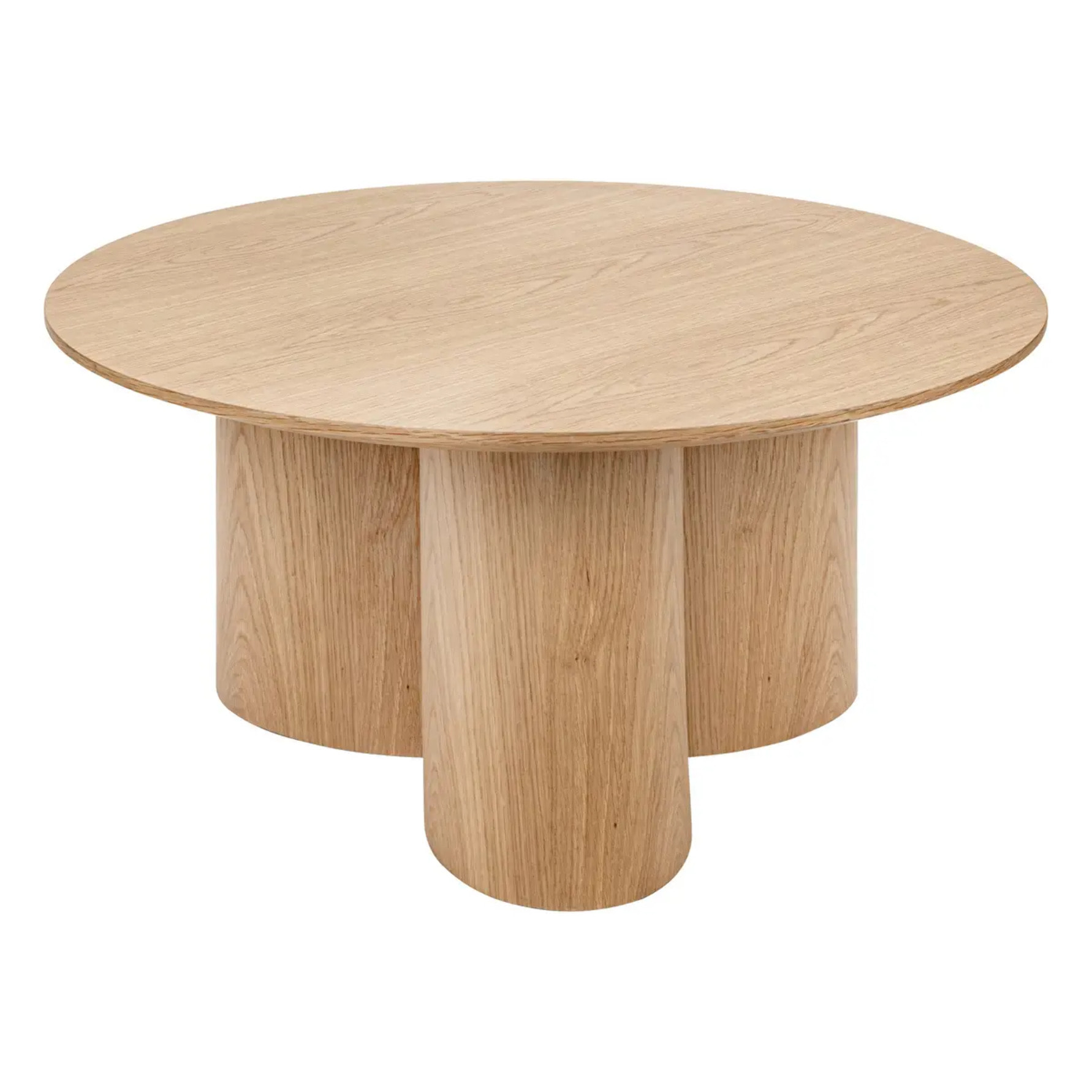 Table basse Aliona bois naturel D80cm
