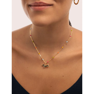 Collana Fine Enamel Colors Placcato Oro